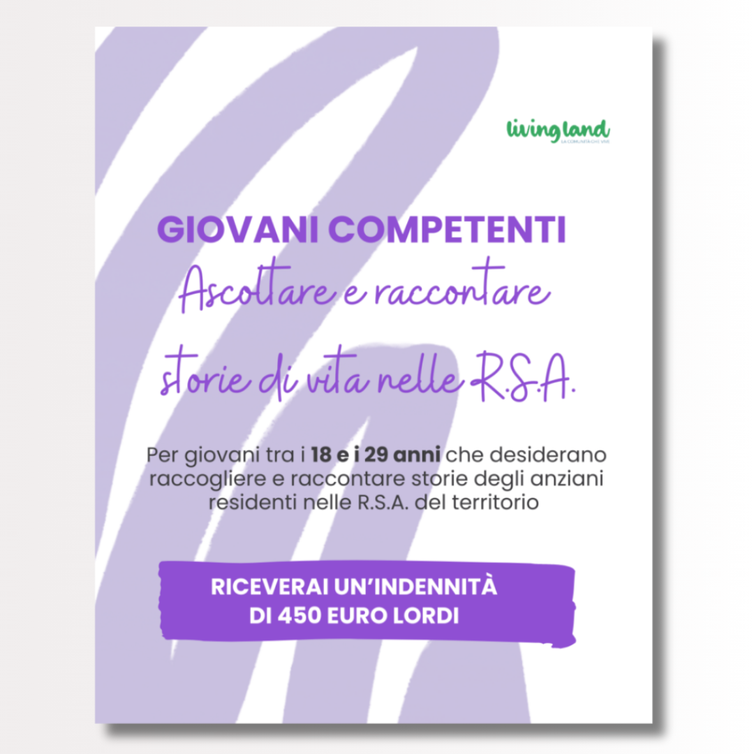 Giovani Competenti Ascoltare e raccontare storie di vita in RSA